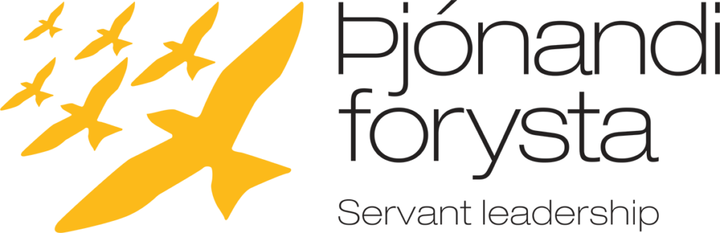 Logo: Þjónandi forysta - Servant leadership
